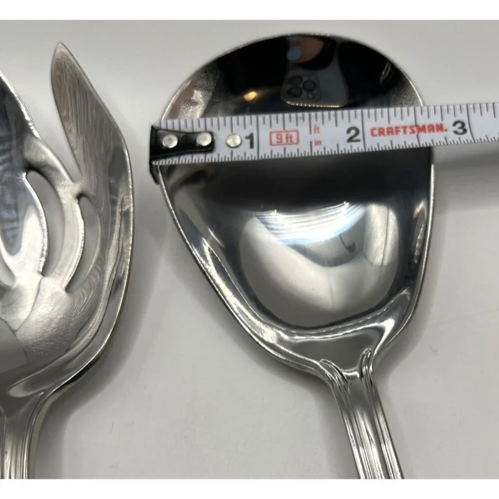 2 PIECE SERVING SET Reed & Barton Stainless (Arlington Newton?) Great Shape!